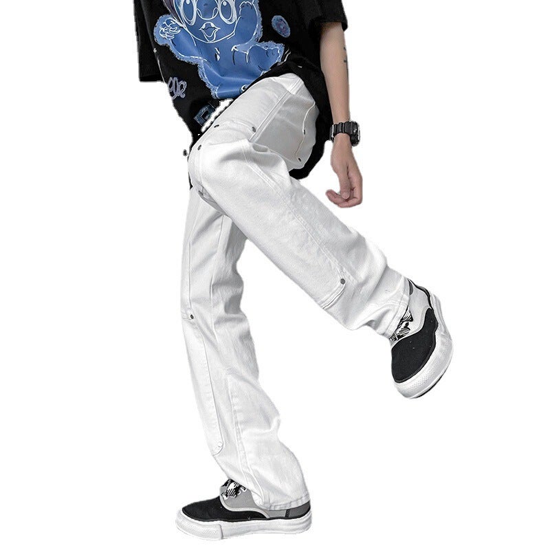 Unisex Casual Daily Denim Jeans - Image 5