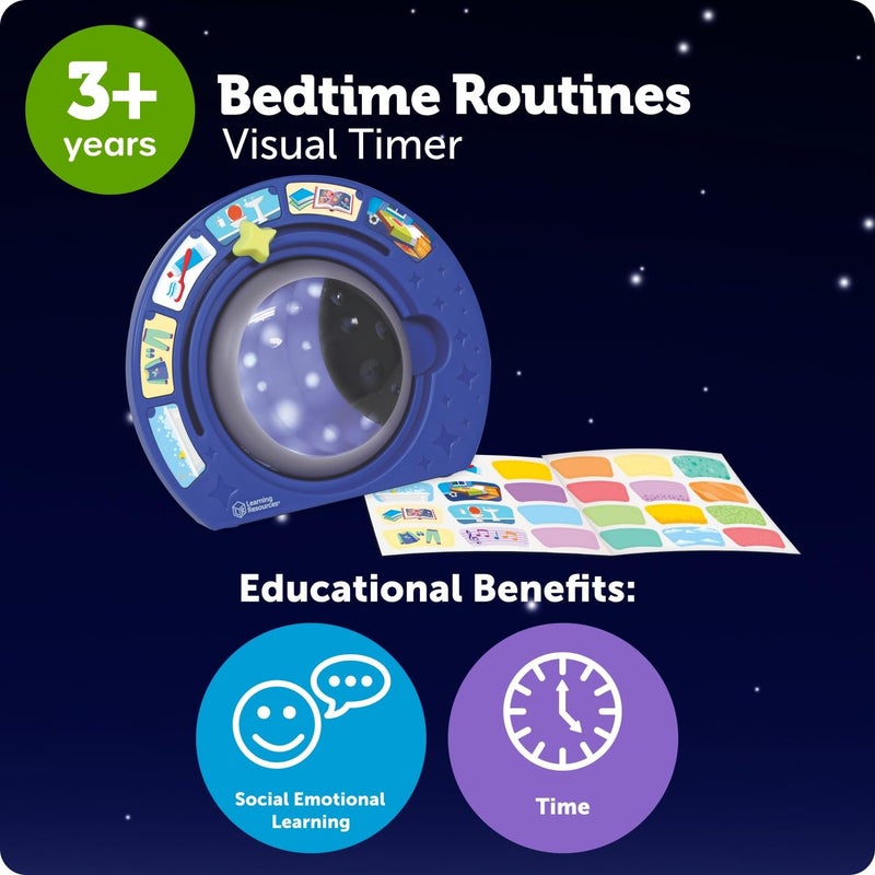 Learning Resources Bedtime Routines - Visual Timer for Kids, Night Light, Time Management Tools for Daily Organization, Count Down Clock, Homeschool Supplies - Image 5
