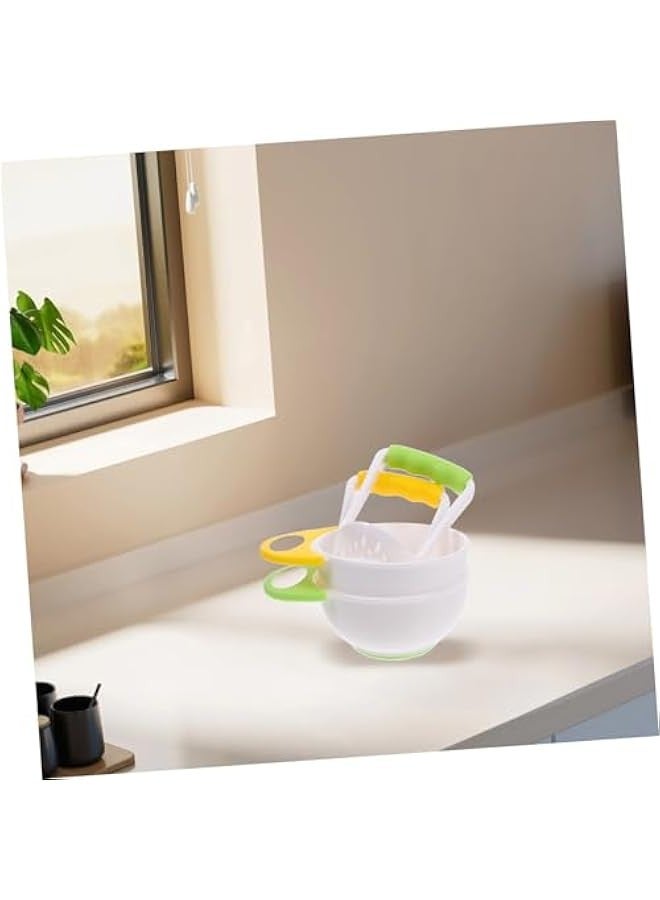 Baby Grinding Bowl 2 Sets of Food Masher Bowl Smooth Surface Easy 360° Grinding Non-Slip Handle  - Image 3