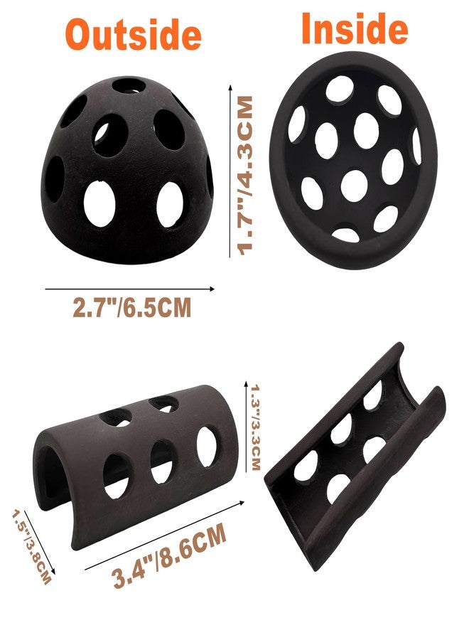 M2cbridge Ceramic Shrimp Dome Hide Shelters Swim Holes Shrimp Habitat Breeding Tube(2PCS Dome+1PC Tube) - Image 2