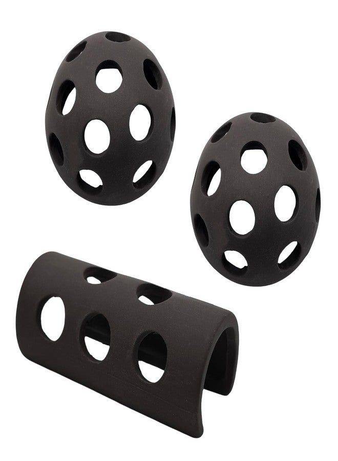 M2cbridge Ceramic Shrimp Dome Hide Shelters Swim Holes Shrimp Habitat Breeding Tube(2PCS Dome+1PC Tube) - Image 1