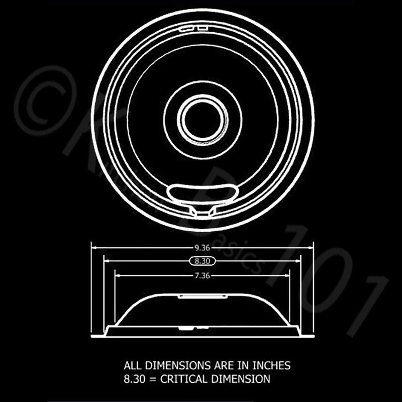 Kitchen Basics 101 Made in the USA 2024 Upgraded W10290350 W10290353 Porcelain Burner Drip Pan Bowls - Compatible with Whirlpool Electric Range, Cooktop 4 Pack - Image 5