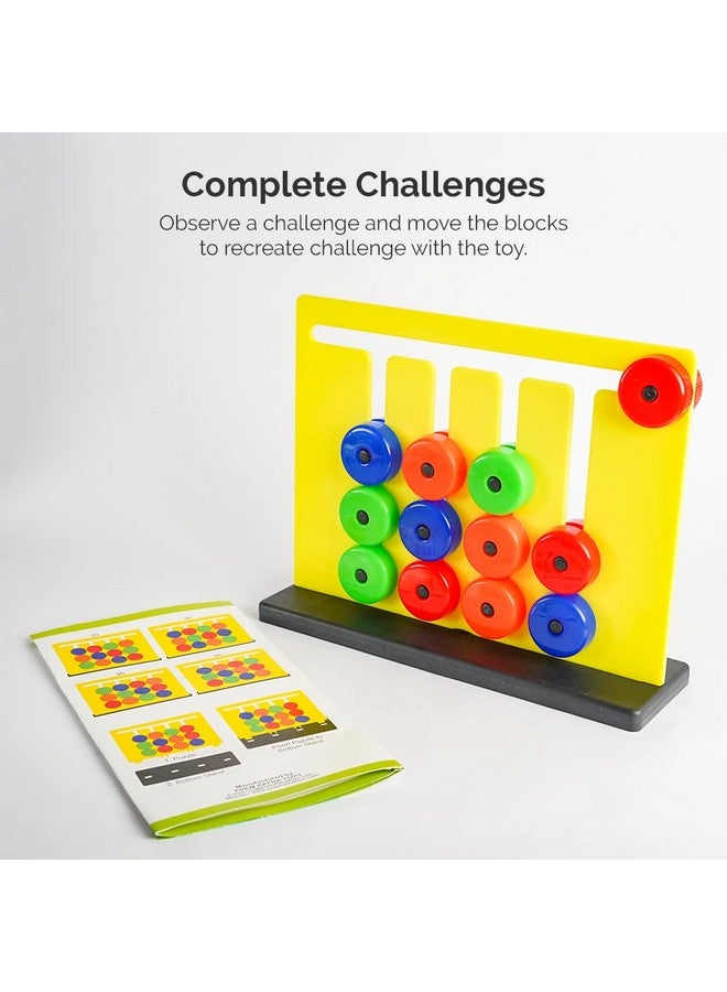 RATNA'S RATNA'S Colour Challenge Montessori Slide & Match Puzzles - Brain Game for Kids | Fun and Colourful Pattern Making Activity Toys | Early Development and Learning Kids Toys for 3+ Years  - Image 3