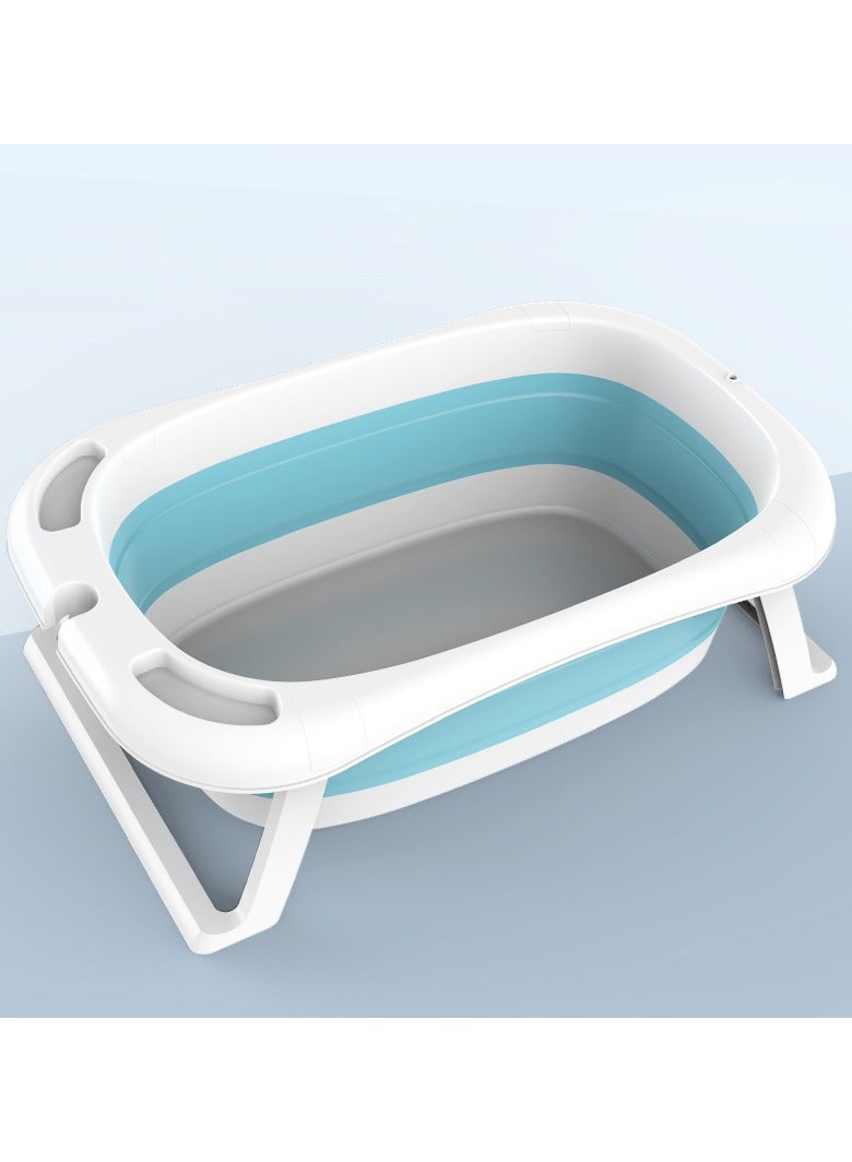 بيلانينا حوض استحمام للأطفال قابل للطي مع حصيرة استحمام للأطفال  موفر للمساحة ومريح - Image 2