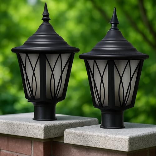 SINOMAN Gate Light for Pillars and Posts Weatherproof Exterior Lighting Fixture Outdoor Lamp for Entrance, Patio Columns and Modern Design for Home Decor (Without Bulb) - Image 1
