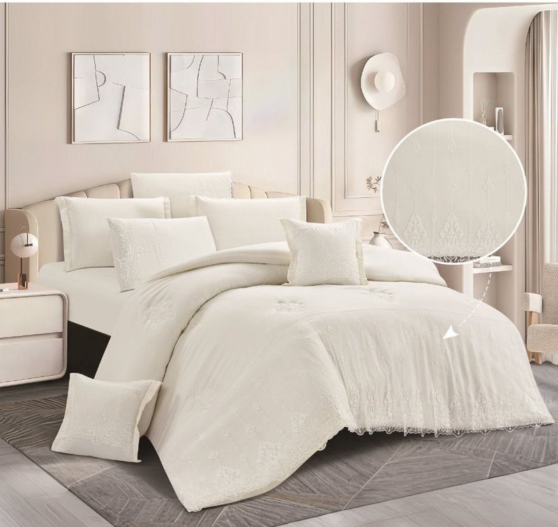 Microfiber double bedsheet set, 8 pieces… Soft elegance with a design that enhances the beauty of your room