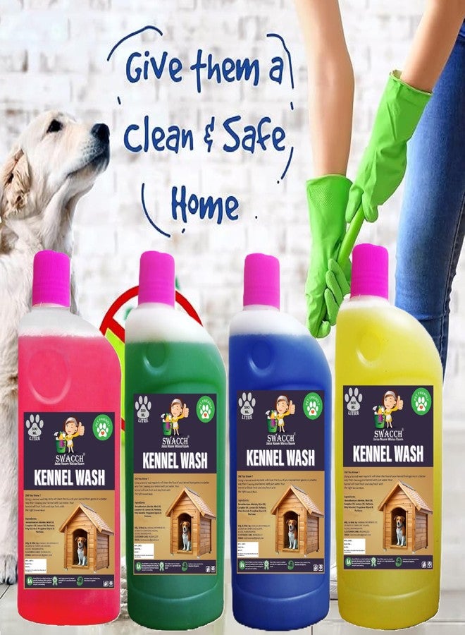 swacch Kennel Wash (500ml) (Combo Pack of 4) Rose, Mogra, Lavender & Lemon I Pet Stain & Odour Remover I Pet Floor Cleaner Liquid I Dog and Cat Friendly - Image 3