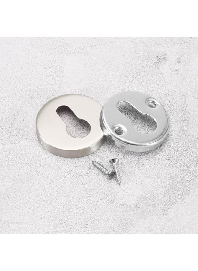 4PCS,Concealed Key Hole Cover Door Key Cover Stainless Steel Escutcheon Keyhole Cover Door Accessories for Cabinets Drawer Escutcheon Keyhole Cover  - Image 2