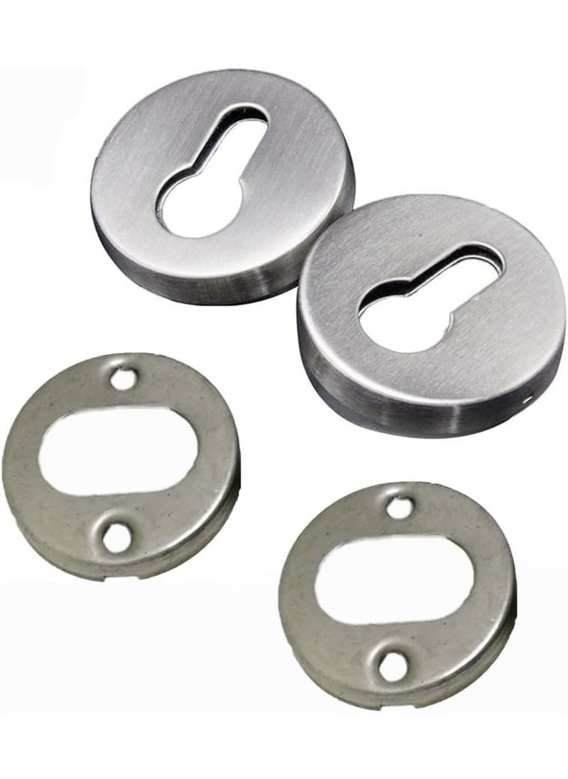 4PCS,Concealed Key Hole Cover Door Key Cover Stainless Steel Escutcheon Keyhole Cover Door Accessories for Cabinets Drawer Escutcheon Keyhole Cover  - Image 3