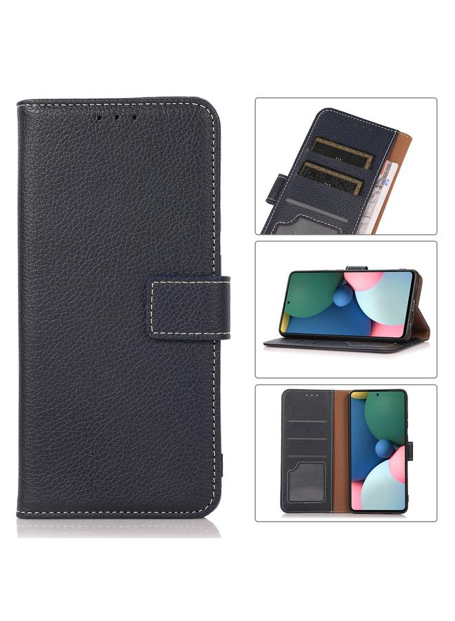 The Bros Case For Xiaomi Redmi Note 10 Pro / 10 Pro Max Litchi Texture PU + TPU Horizontal Flip Leather Case with Holder & Card Slots & Wallet