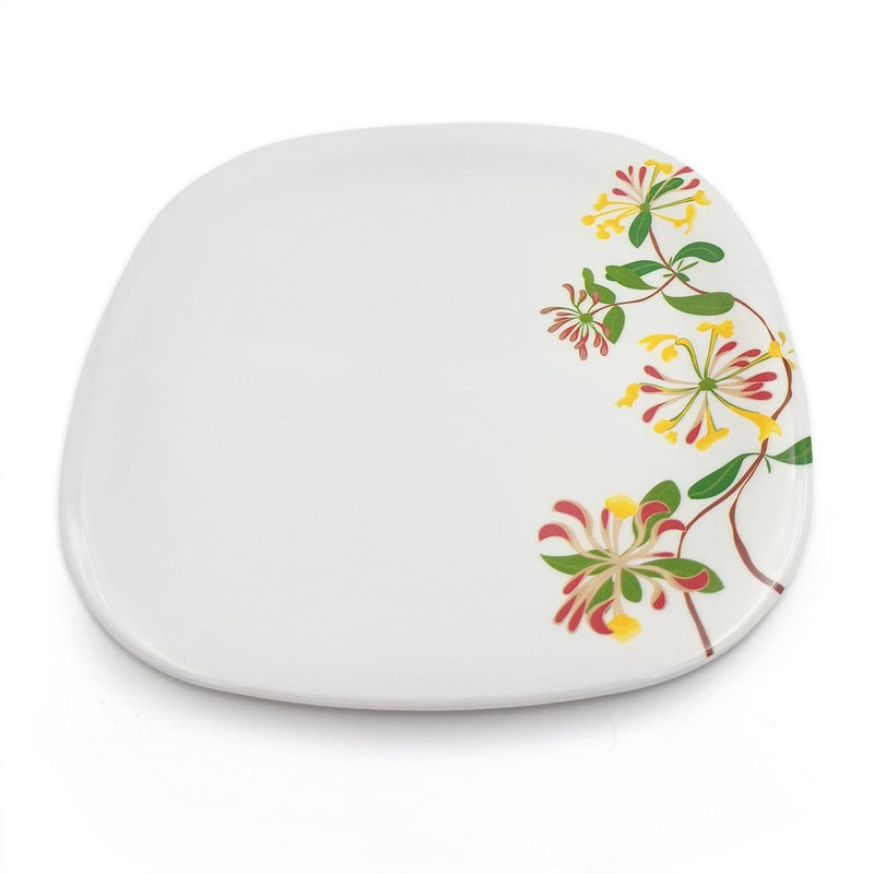 Superware | Pure Melamine | Small Plate Set - Botanic Flower 7.5” (6 nos.) | Stain Free, Glazed Finish - Image 3