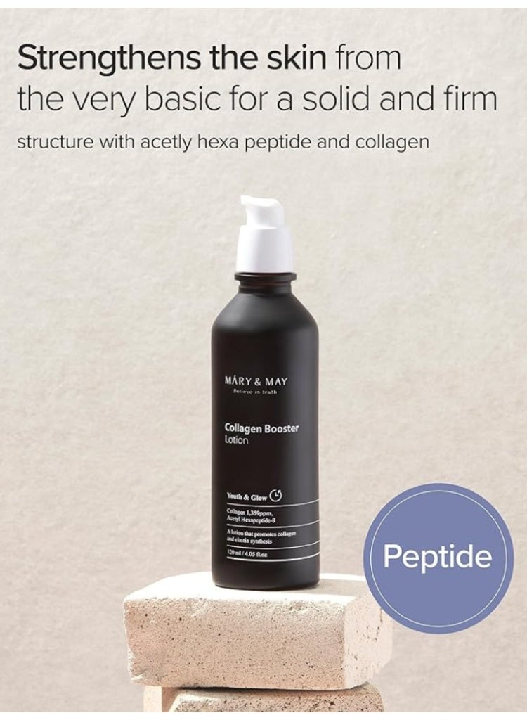 MARY & MAY Loss of Firmness & Wrinkles Solution – Mary&May Collagen Booster Lotion for Elasticity, Deep Hydration & Youthful Skin Glow - Image 3