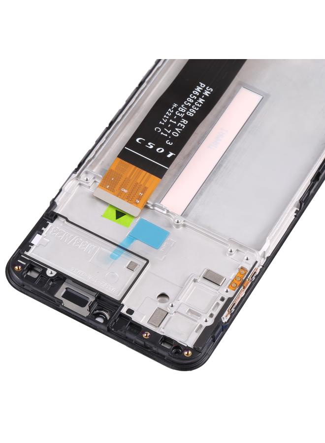 شاشة LCD أصلية بديلة لهاتف Samsung Galaxy M33 5G SM-M336B مع محول رقمي كامل التجميع مع الإطار - Image 3
