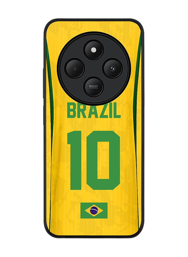 Stylizedd For Xiaomi Poco C75 Case,Slim fit Camera Protection, Shockproof Thin Phone cover  - Football Team Brazil World Cup 2026 - Image 1