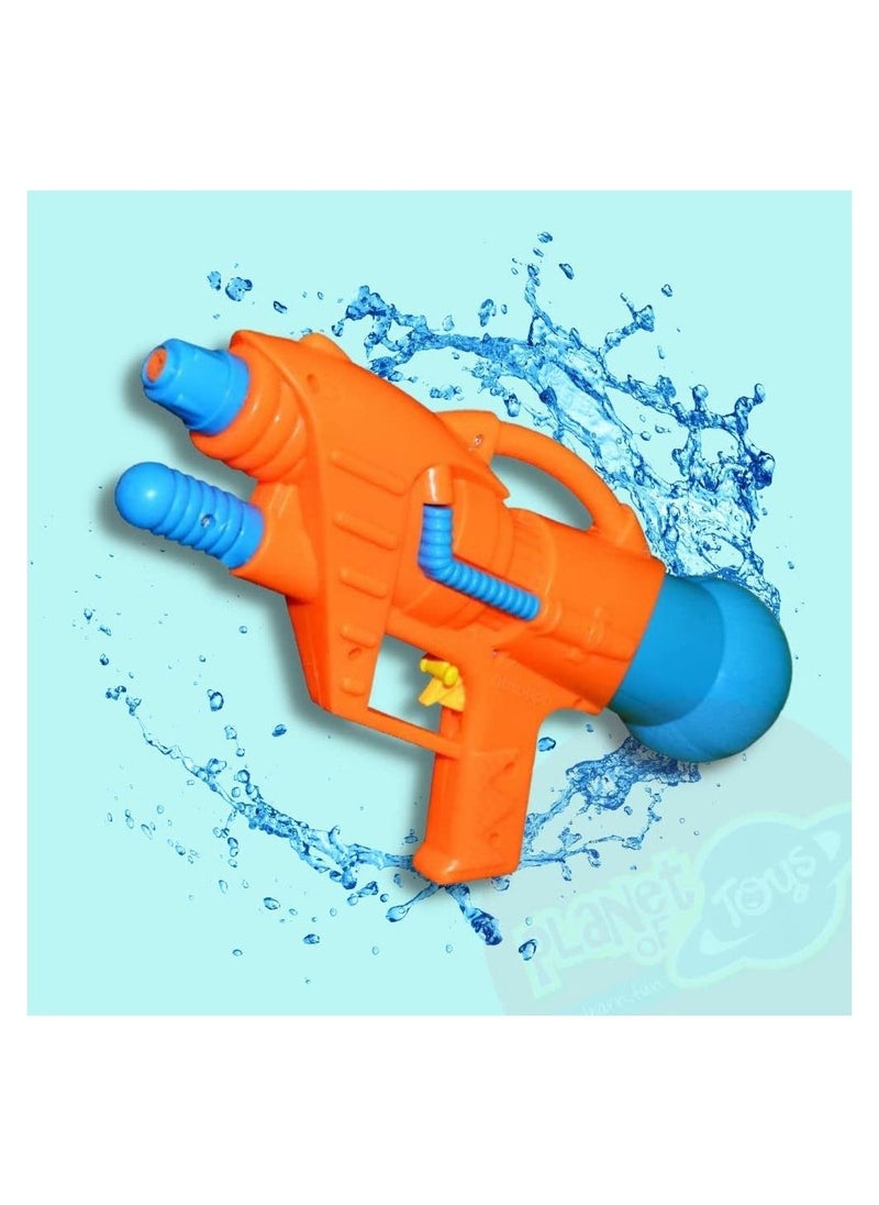 Planet of Toys - Holi Pichkari High Pressure Water Gun Toy For Kids With Tank 300ml Tank AQUAFUN Orange - Image 1