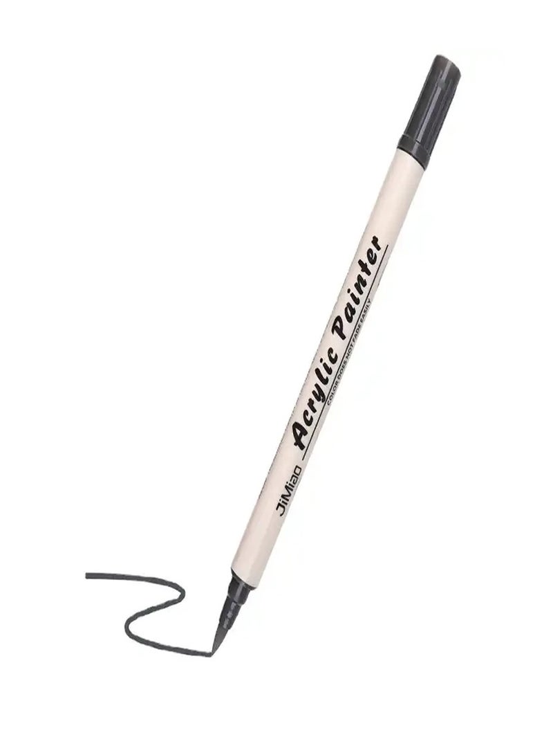 جيم آي أو مجموعة اقلام اكريليك 36 ألوان مزدوجة تلميح الاكريليك الطلاء أقلام فرشاة لينة/اضافية غرامة الفن الطلاء علامات لعيد الميلاد روك اللوحة ، الخشب ، المعادن ، البلاستيك - Image 3