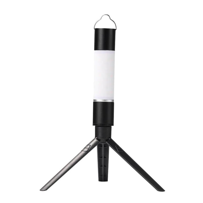 SNOOGG White LED Torch lamp , Portable Telescopic Flashlight, Zoomable, USB Rechargeable, Hanging Light, Dual-Type LED, Lantern, Camping, Emergency Outdoor and Indoor with Foldable Stand - Image 2