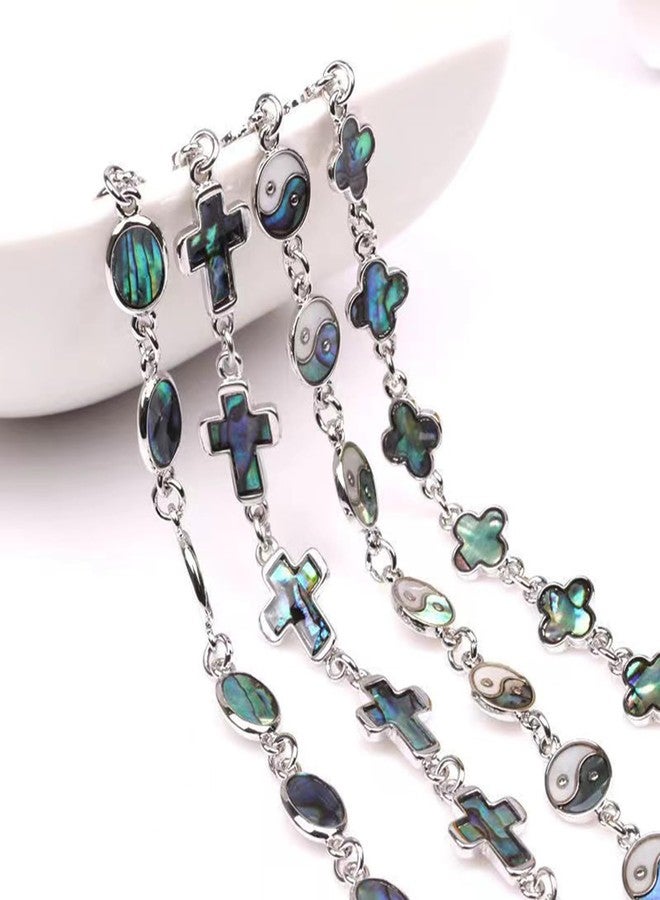 كون بيد سوار كونبيد بتصميم القمر والنجوم مع صدفة للنساء، قابل للتعديل - Image 3