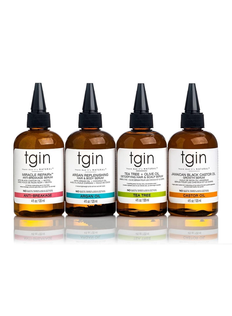 Tgin Jamaican Black Castor Oil Growth Serum for Hair and Body, 4 oz., All Hair Type - Image 3