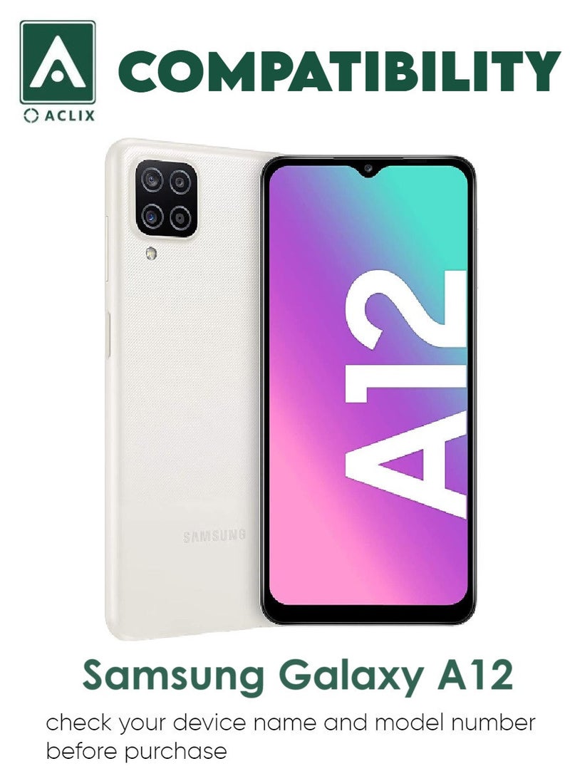 ACLIX 2 Pieces Antistatic ESD Dustproof Premium Quality High Definition Tempered Glass Screen Protector Designed For Samsung Galaxy A12 - Image 3