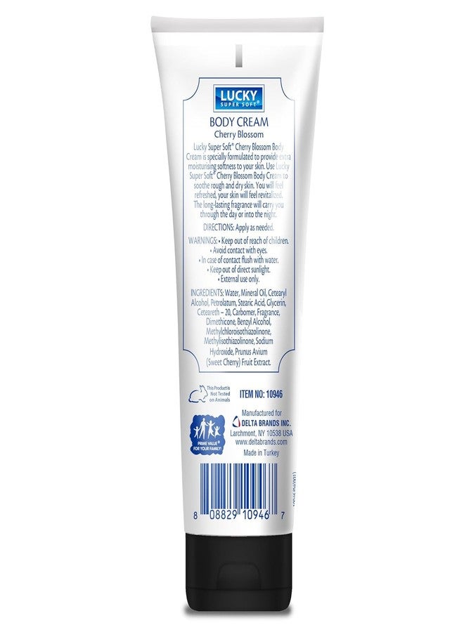 Lucky Super Soft Body Cream, Cherry Blossom, Deep Moisturizing to Soothe & Soften Skin, 6 oz, 3 Pack - Image 4