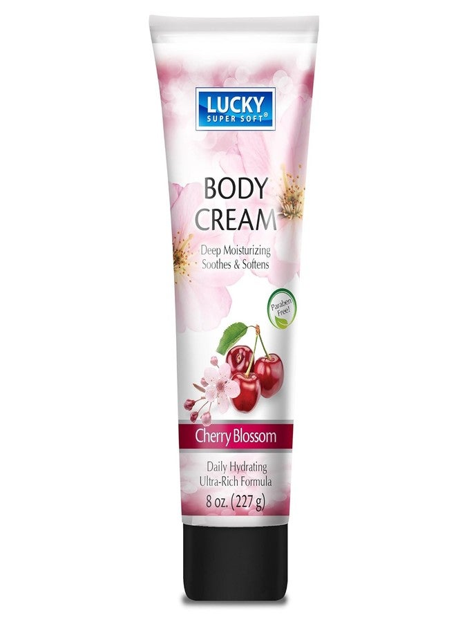Lucky Super Soft Body Cream, Cherry Blossom, Deep Moisturizing to Soothe & Soften Skin, 6 oz, 3 Pack - Image 3