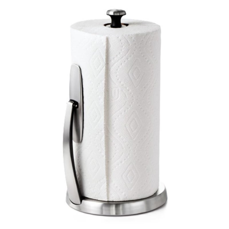 OXO OXO Good Grips SimplyTear Paper Towel Holder - Stainless Steel (Silver & Black)  - Image 1