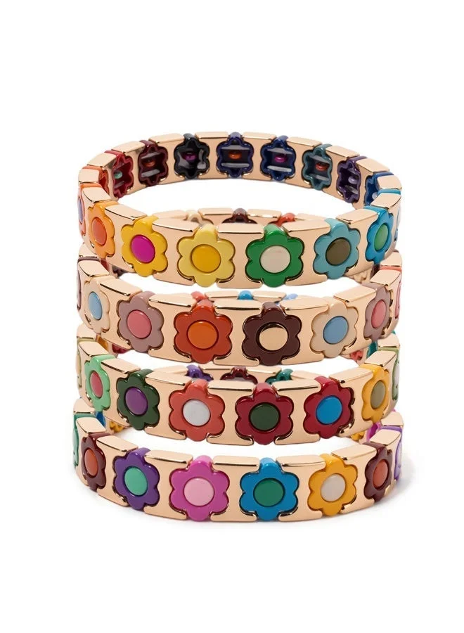Bloom & Glimmer Enamel Bracelet
