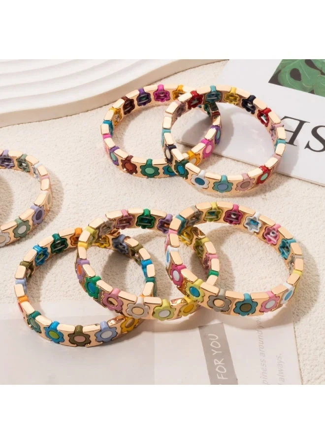 Sosha Elegance  Bloom & Glimmer Enamel Bracelet for Women | Best Price UAE