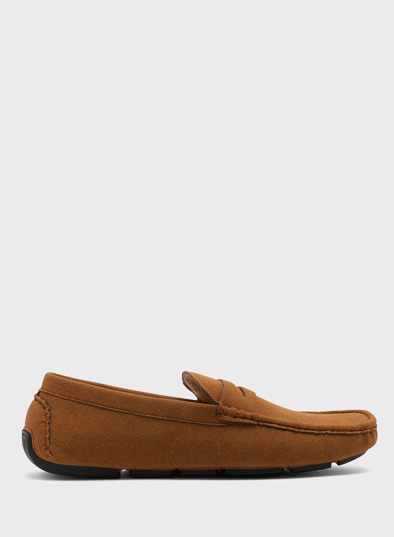 Robert Wood Casual Suede Loafers - Image 1
