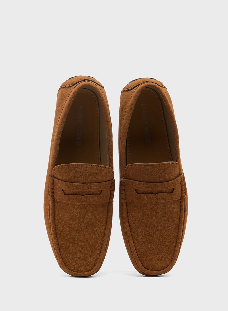 Robert Wood Casual Suede Loafers - Image 4