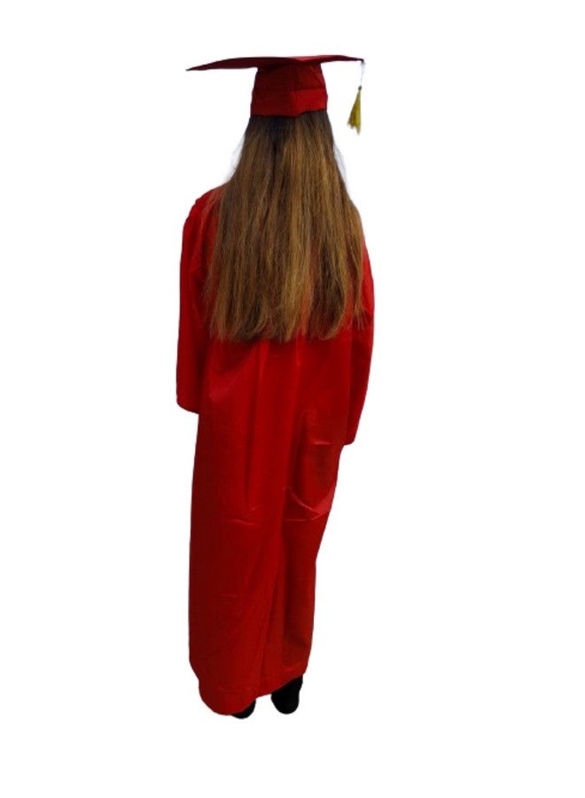 BookMyCostume BookMyCostume Red Graduate Convocation Graduation Day Gown Kids & Adults Fancy Dress Costume 14-16 years/Adult M-L - Image 3