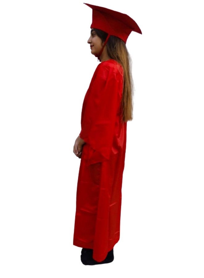 BookMyCostume BookMyCostume Red Graduate Convocation Graduation Day Gown Kids & Adults Fancy Dress Costume 14-16 years/Adult M-L - Image 4