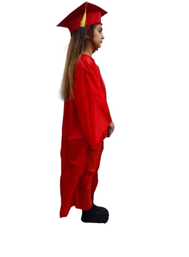 BookMyCostume BookMyCostume Red Graduate Convocation Graduation Day Gown Kids & Adults Fancy Dress Costume 14-16 years/Adult M-L - Image 2