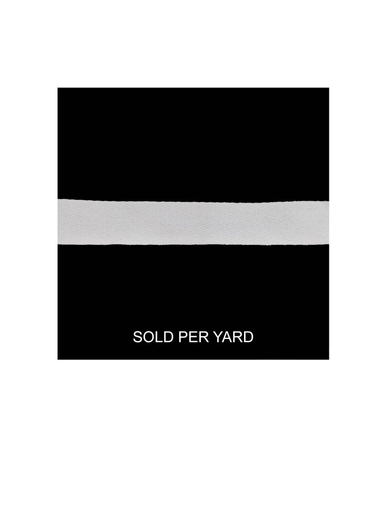 Heavy Twill Trim 7/8inch White - Image 2