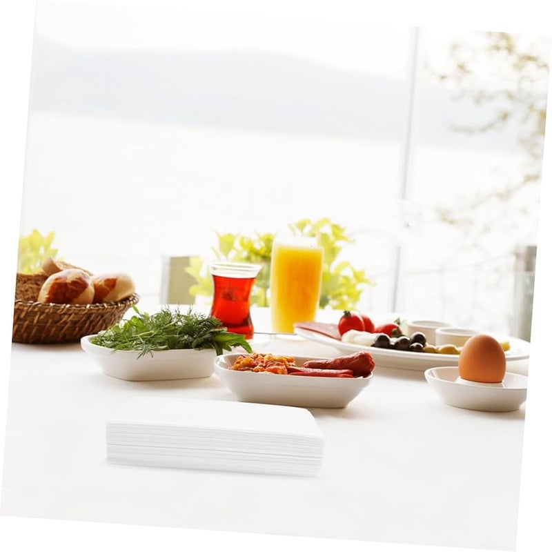 مناشف الوجه البيضاء 20 قطعة مناديل سميكة للفنادق والمطاعم والمنزل - Image 5