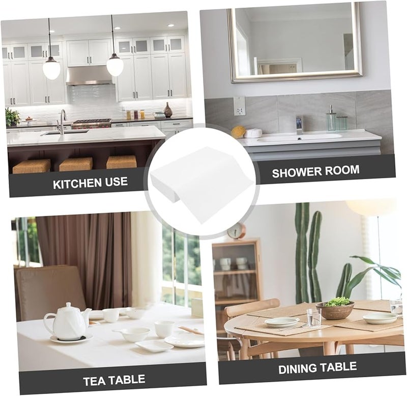 مناشف الوجه البيضاء 20 قطعة مناديل سميكة للفنادق والمطاعم والمنزل - Image 4