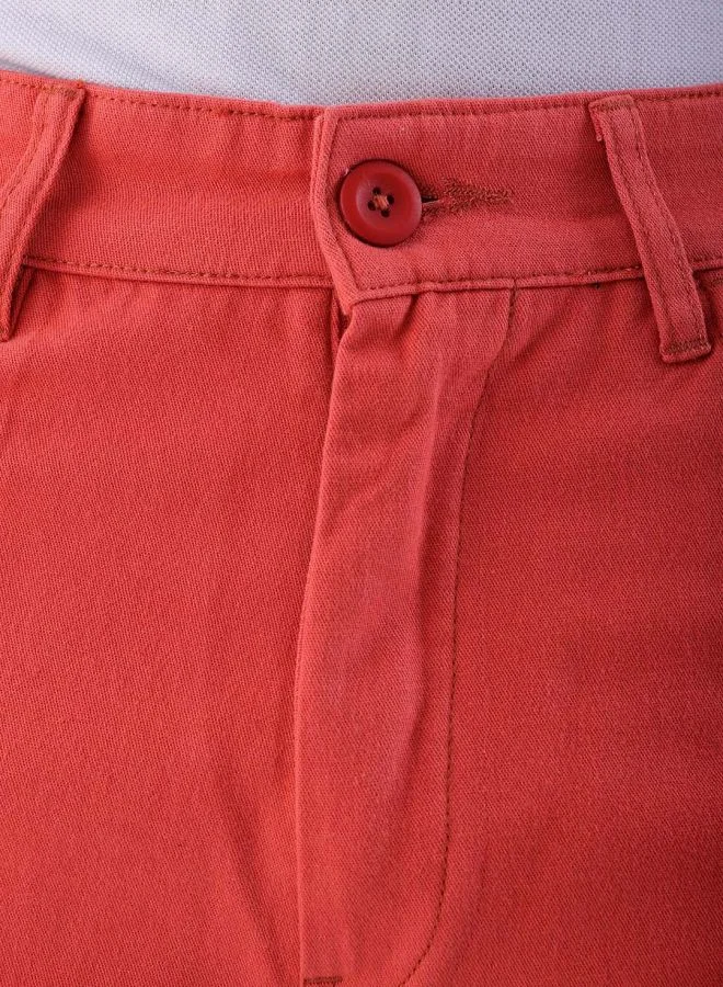 HARDSODA Men Slim Fit Solid Mid-Rise Chinos