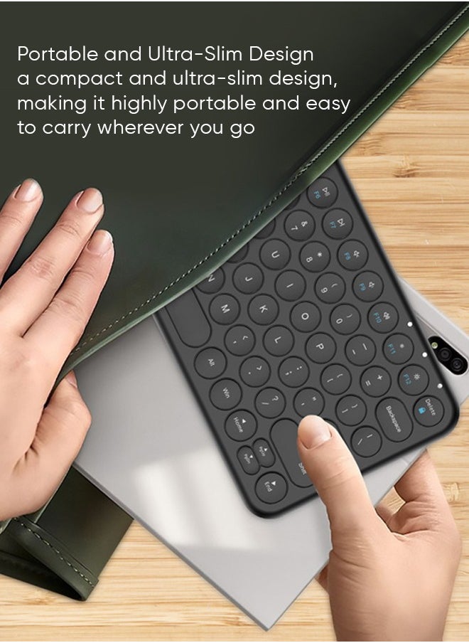 Seeken SEEKEN Mini Portable Bluetooth Keyboard - Black | Multi-Device Pairing | Premium Design | High-Quality.  - Image 3