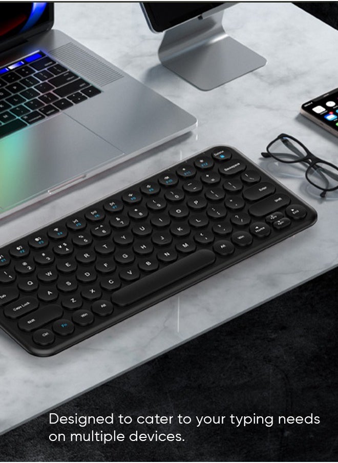 Seeken SEEKEN Mini Portable Bluetooth Keyboard - Black | Multi-Device Pairing | Premium Design | High-Quality.  - Image 4