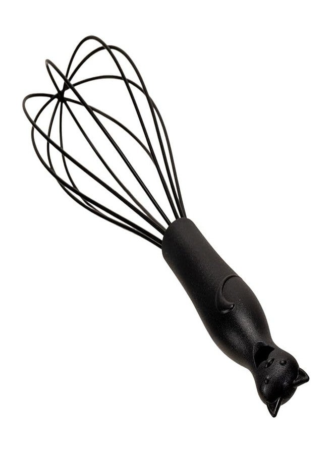 Ebros Gift Wicca Witch Gothic Feline Witching Hour Cat Kitchen Utensil Made Of Silicone For Cooking Baking Mixing Chef Choice (Kitchen Whisk) - Image 1