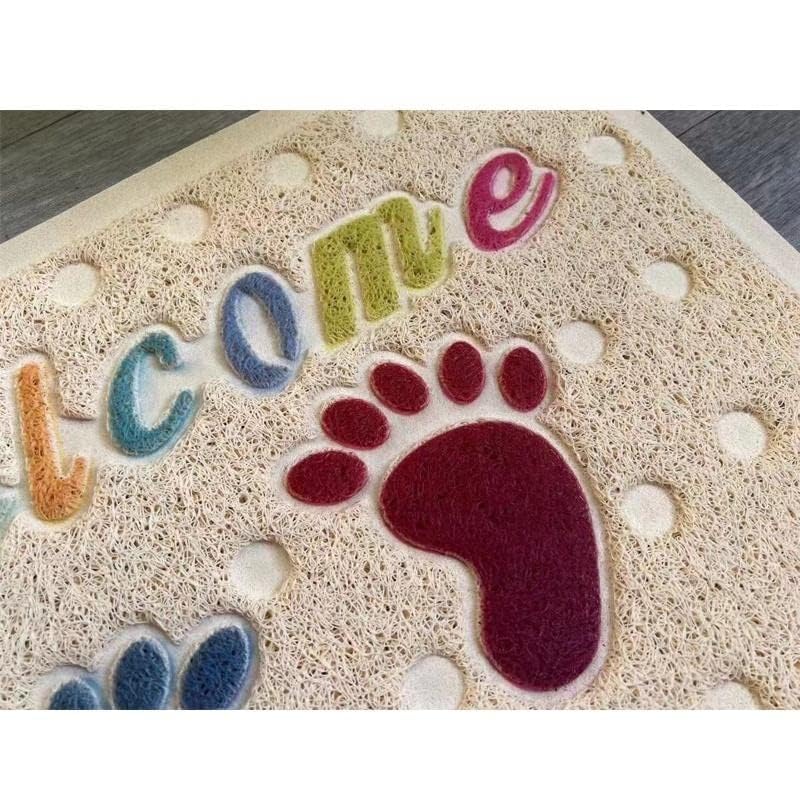BIRZAR Welcome Door Mat Floor Mat Anti Skip Mat for Living Room Home Entrance Mat Non Slip Welcome Mat Door Rug Mat Doormat Water Absorbent Easy to Wash Pack of 1 Multicolor - Image 2