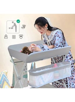 MAAS Portable Foldable Baby Changing Table With Wheels And Waterproof Diaper Pad  - Image 1