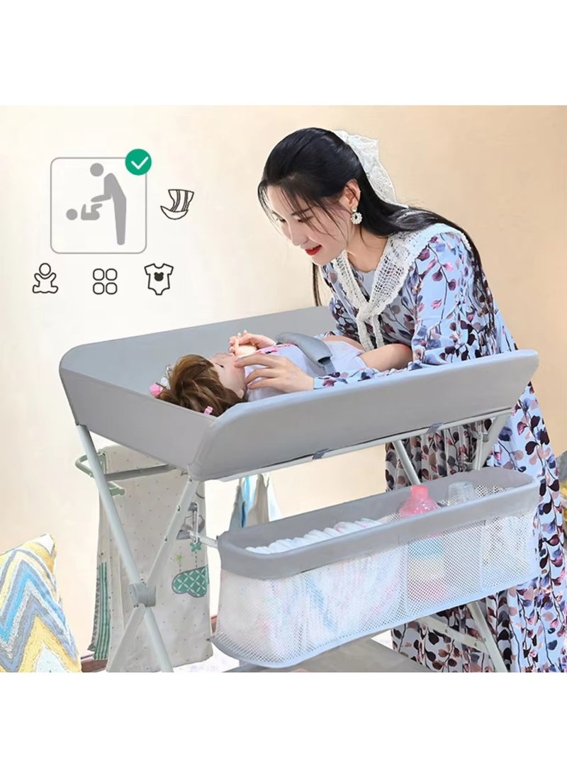 MAAS Portable Foldable Baby Changing Table With Wheels And Waterproof Diaper Pad  - Image 1