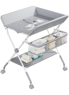 MAAS Portable Foldable Baby Changing Table With Wheels And Waterproof Diaper Pad  - Image 2