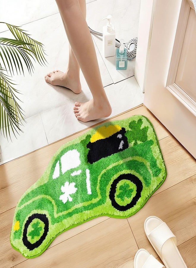 ATJUMP St. Patrick's Day Tufted Rug - 18x31 Inch Non-Slip Shamrock Mat, Absorbent & Warm Holiday Decor - Image 4