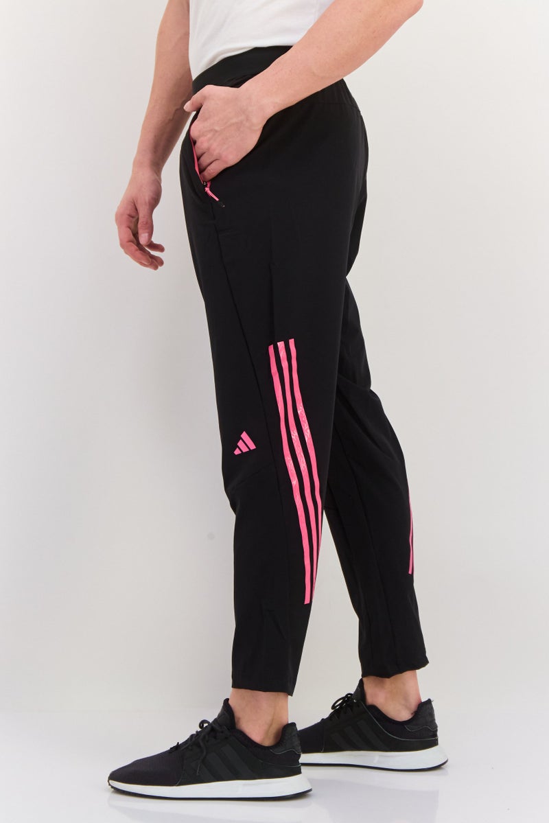Adidas Men Sportswear Fit Brand Logo Training Trackpants, Black  - Image 2