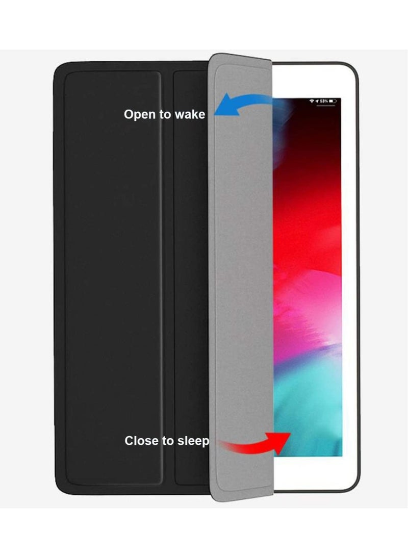 ELTRAZONE Soft Smart Case with Pencil Holder Foldable Stand Compatible with iPad 10.2 Inch 9th / 8th / 7th Generation 2021/2020 / 2019, iPad Air 3rd Generation, iPad Pro 10.5 Inch (Black) - Image 5