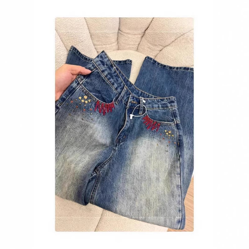 Unisex Casual Daily Denim Jeans - Image 4