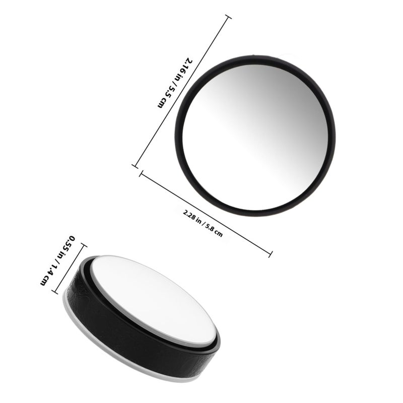 Adjustable Convex Blind Spot Mirrors with Suction Cup Wide Angle Rear View for Car SUV Van Truck Black - Image 3